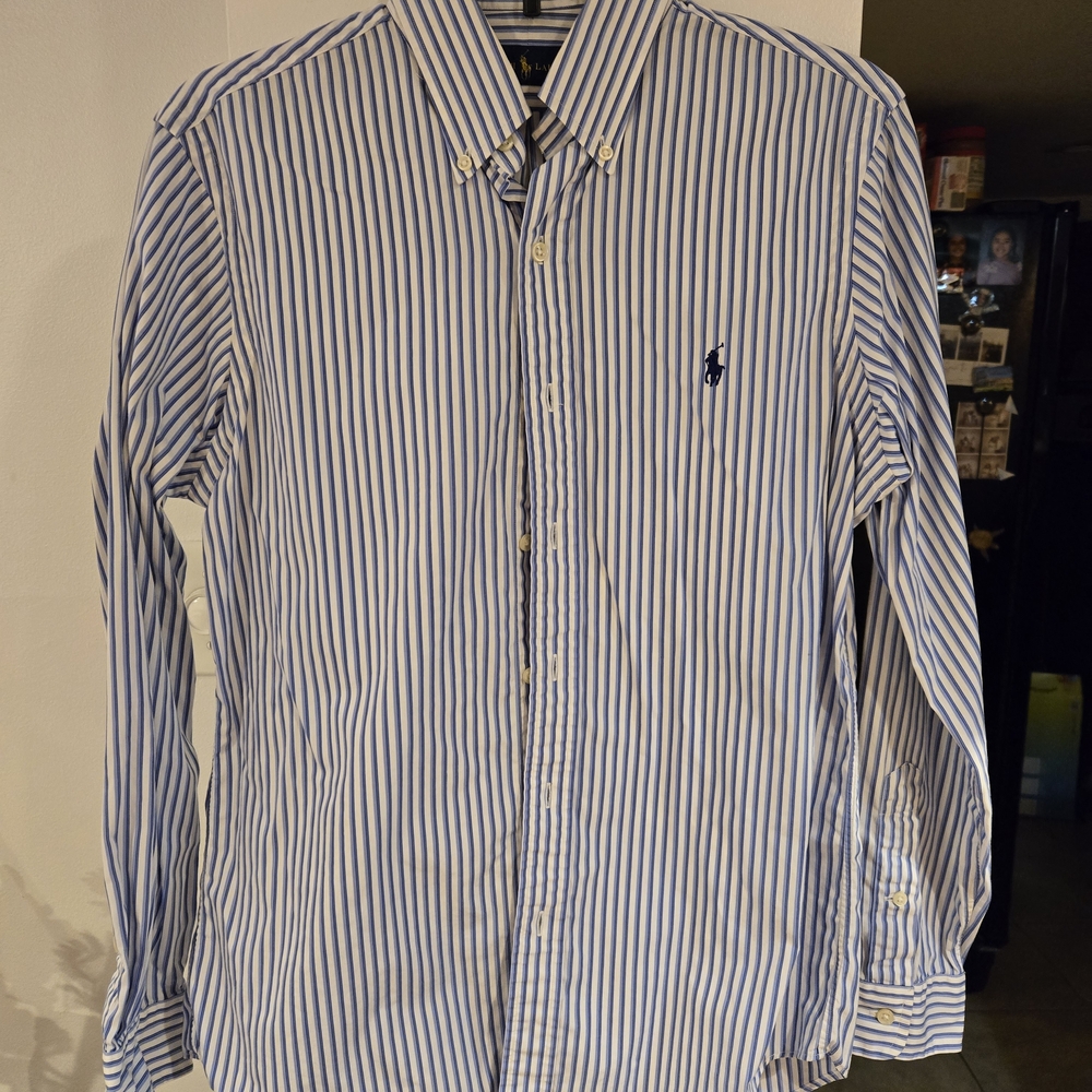 Ralph Lauren Blue Striped Men's Shirt